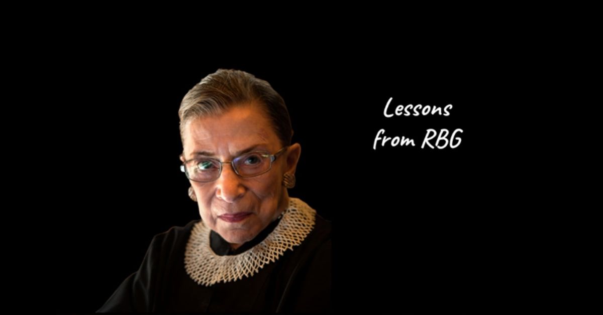 Lessons from RBG